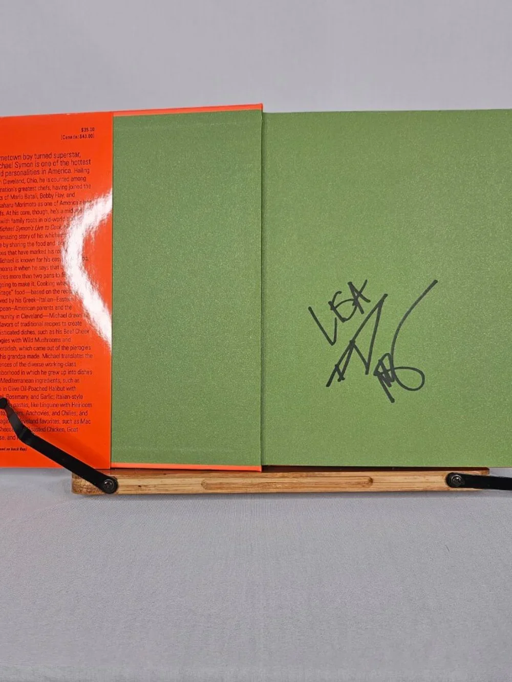 Signed Michael Symon Cookbook | Live to Cook | Autographed Hardcover
